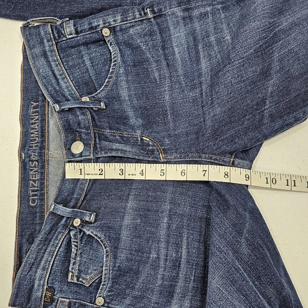Citizens of Humanity Ava Low Rise Straight Leg Blue Jeans Womens Size 26 Frayed - Picture 15 of 16